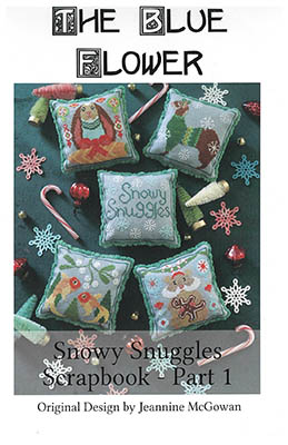 Snowy Snuggles Scrapbook-Blue Flower-