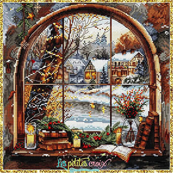 Christmas Window 2024-Les Petites Croix De Lucie-