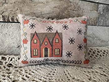 October Cottage-From The Heart Needleart-