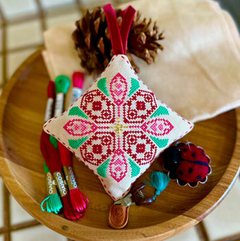 Pink Poinsettia-Luhu Stitches-