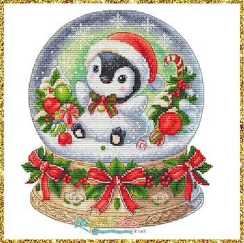 Christmas Penguin Snowball-Les Petites Croix De Lucie-