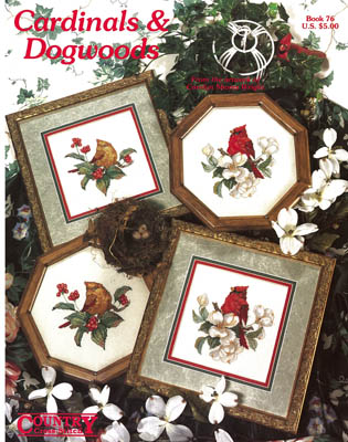 Cardinals & Dogwoods-Country Cross Stitch-