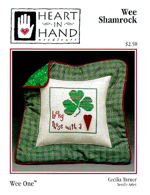 Wee Shamrock-Heart In Hand Needleart-