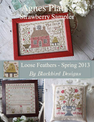 Loose Feathers-Agnes Platt's Strawberry Sampler-Blackbird Designs-