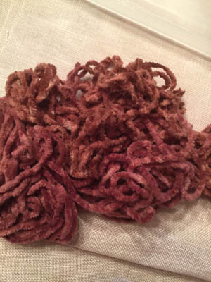 Dried Wine Chenille (3 yards)-Dames Of The Needle-