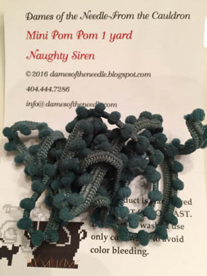 Naughty Siren Pom Pom (1 yard)-Dames Of The Needle-