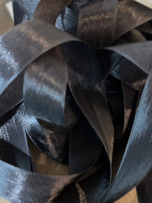 Black Crinkle Ribbon (2 yards)-Dames Of The Needle-