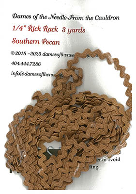 Southern Pecan 1/4" Rick Rack-Dames Of The Needle-