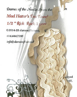 Mad Hatter's 1/2" Rick Rack (3 yards)-Dames Of The Needle-