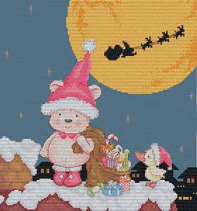 Santa Teddy Kit-PINN Stitch Art & Technology-