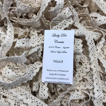 Nilla Lace (2 yards)-Lady Dot Creates-