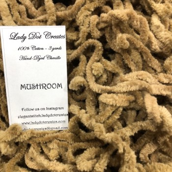 Mushroom Chenille (3 yards)-Lady Dot Creates-