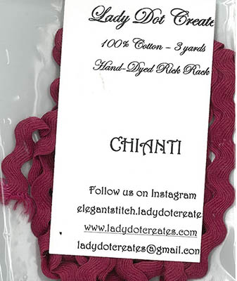 Chianti 1/2 Rick Rack (3 yards)-Lady Dot Creates-