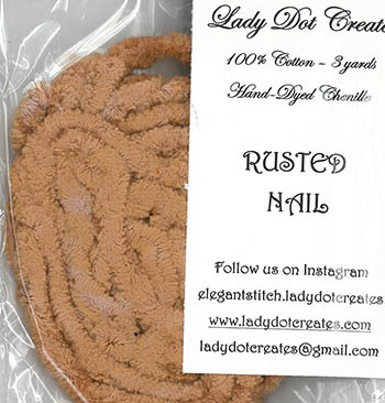 Rusted Nail Chenille (3 yards)-Lady Dot Creates-