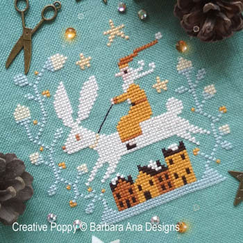 Christmas Hare-Barbara Ana Designs-