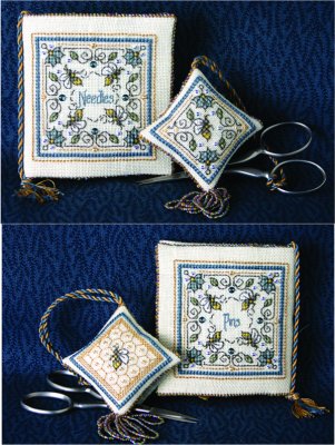 Crystal Honey Needlebook & Fob Set-Bee Cottage-