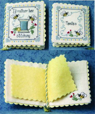 I'd Rather Bee Stitching Needlebook-Bee Cottage-