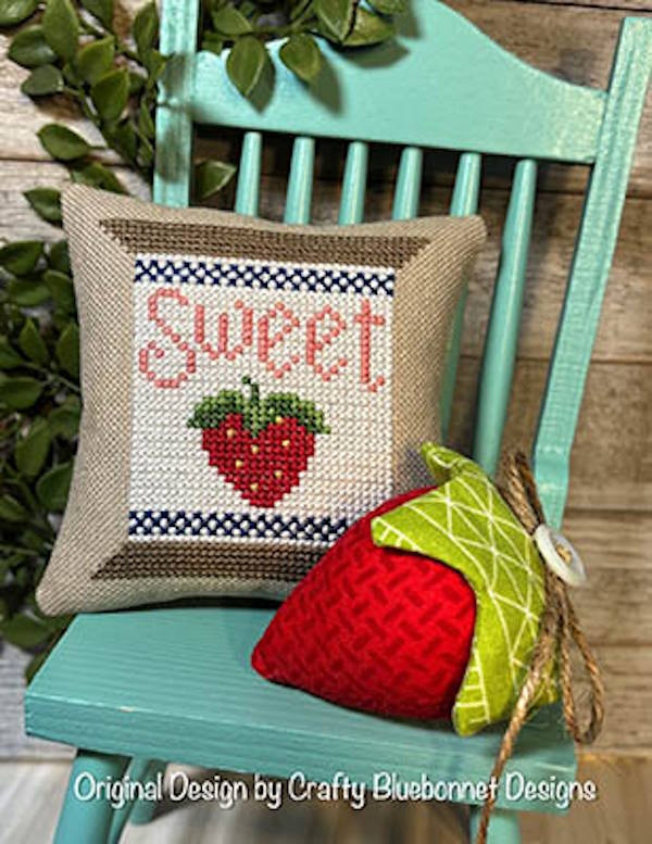 Sweet Strawberry Spool-Crafty Bluebonnet Designs-